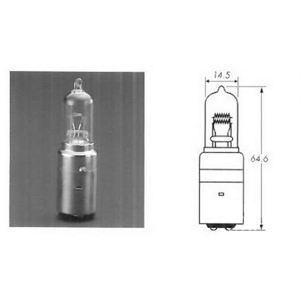 Żarówka 12V 25/25W T14,5 Ba20D