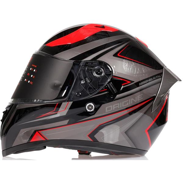 Kask Integralny Strada Graviter Czarno Czerwony S